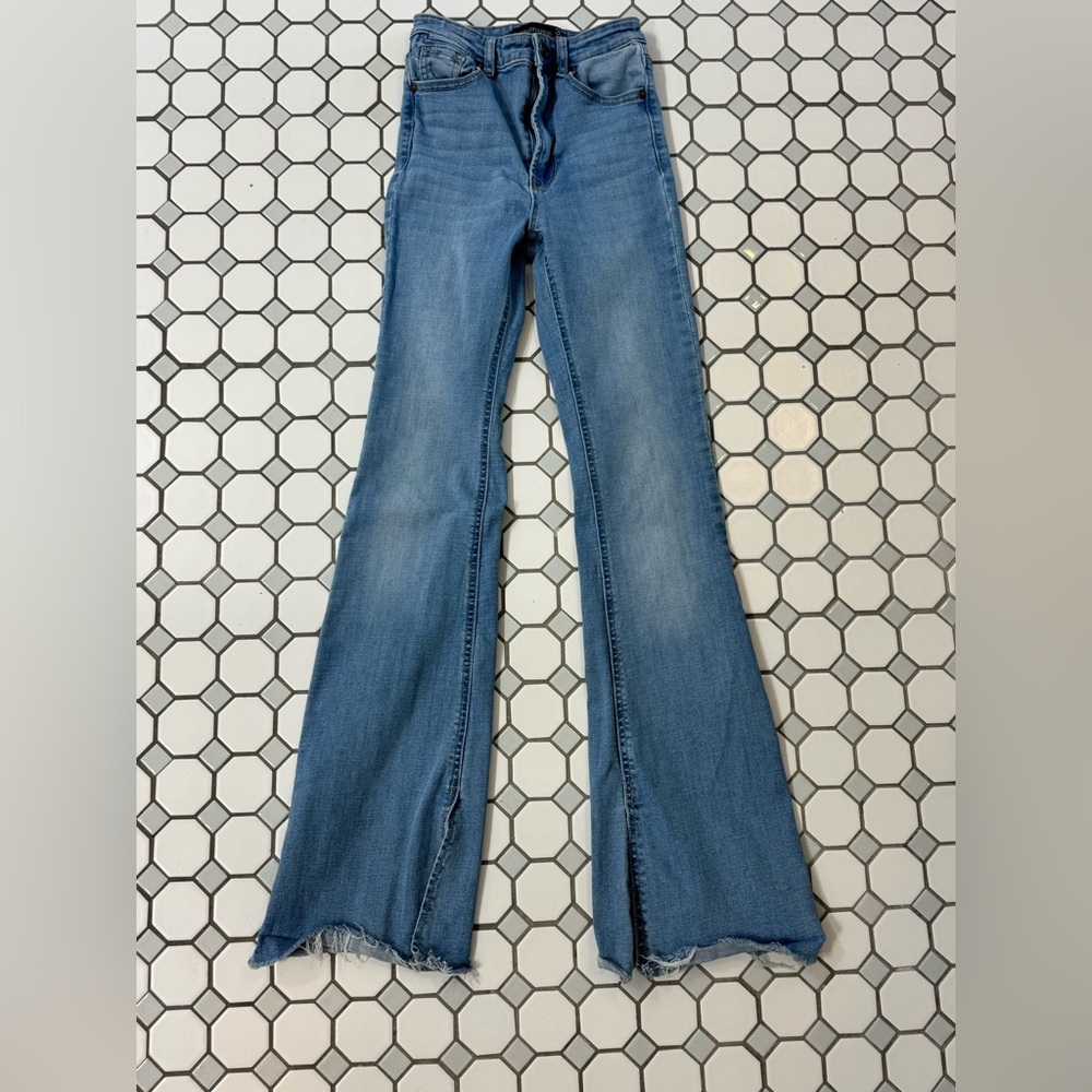 Stradivarius Blue Flare & Wide Leg Jeans